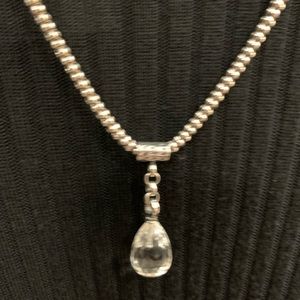 Silpada popcorn necklace w/pendant